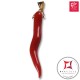 Portafortuna Cornetto Corallo rosso Extra pendente medio in Oro 18K id2267