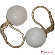 Orecchini Corallo bianco Extra 10½-11mm in Oro 18K mmg