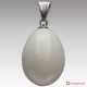 Pendente Corallo bianco Extra poire 12x16mm in Oro 18K