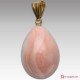 Pendente Corallo rosa Extra poire 12x16mm in Oro 18K