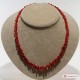 Collana Corallo rosso del Mediterraneo cupolini 11-5mm in Oro 18K