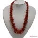 Collana Corallo rosso del Mediterraneo cupolini 30-6mm in Oro 18K