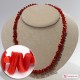 Collana Corallo rosso del Mediterraneo cupolini 3½-4mm in Argento