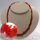 Collana Corallo rosso del Mediterraneo spezzatini ±20g in Argento