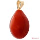 Pendente Corallo rosso Extra poire 8x13mm in Oro 18K