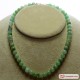 Collana Crisoprasio Extra pallini 8mm in Oro 18K