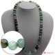Collana Crisoprasio Extra pallini 12mm in Oro 18K