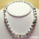 Collana Ovalite pallini 12mm in Argento