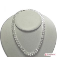 Collana Cristallo di Rocca pallini 7½mm in Argento