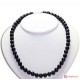 Collana Sodalite pallini 10mm in Argento
