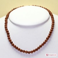 Collana Gold Stone pallini 10mm in Argento