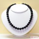 Collana Blue stone faccettata 12mm in Argento