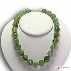 Collana Tormalina faccettato 16mm in Argento