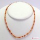Collana Corniola pallini 4mm in Argento