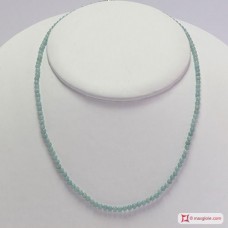 Collana Amazzonite pallini 3mm in Argento