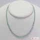 Collana Amazzonite pallini 3mm in Argento