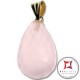 Pendente Quarzo rosa faccettato 10x17mm in Oro 18K