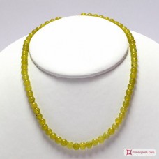 Collana Giada coreana pallini 6mm in Argento