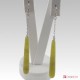 Orecchini Giada Extra 7x50mm catenina in Oro 18K