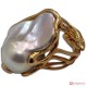 Anello Perle in Argento 925 placcato Oro [scelte multiple]