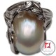 Anello etrusco Perle Foglie in Argento 925 id0025