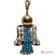 Pendente Angelo [Turchese, Perle] in Argento placcato Oro