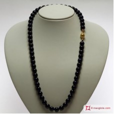 Collana Lapislazzuli Extra 10mm L62 in Oro 18K