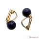 Orecchini Lapislazzuli Extra 7-7½mm in Oro 18K clip