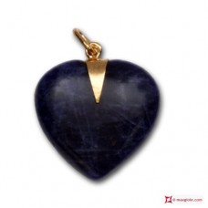 Pendente Lapislazzuli Extra Cuore 18x18mm in Oro 18k