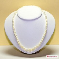 Collana Madreperla graduata 5-12mm in Argento