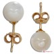 Orecchini Madreperla Extra 6mm in Oro 18K