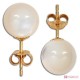 Orecchini Madreperla Extra 8mm in Oro 18K