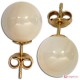 Orecchini Madreperla Extra 10mm in Oro 18K