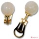 Orecchini Madreperla Extra 10mm in Oro 18K clip