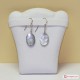 Orecchini Madreperla ovale e catenina in Argento