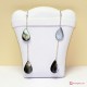 Orecchini Madreperla due gocce d'acqua e catenina in Argento