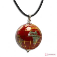 Pendente intarsio Madreperla e Caucciù in Argento