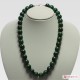 Collana Malachite Extra pallini 14mm in Oro 18K