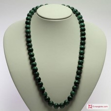 Collana Malachite Extra pallini 12mm in Oro 18K