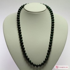 Collana Malachite Extra pallini 10mm in Oro 18K