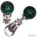 Orecchini Malachite Extra 10mm in Oro 18K clip
