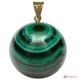 Pendente Malachite Extra 14mm in Oro 18K
