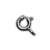 AUW000 Anello a molla Oro bianco ø 5mm