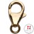 AUY003 Moschettone a goccia piatto Oro giallo - Grande +€72,00