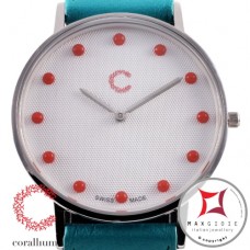 Orologio Corallium 40mm movimento svizzero con corallo id08m