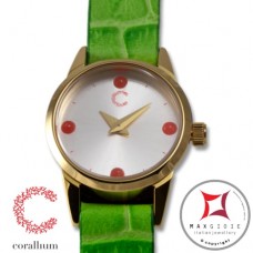 Orologio Corallium 20mm movimento svizzero con corallo id06w