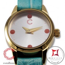 Orologio Corallium 20mm movimento svizzero con corallo id08w