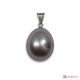 Pendente Perle Biwa grigio silver Extra 7-7½mm in Oro 18K