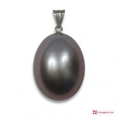 Pendente Perle Biwa grigio silver Extra 8½-9mm in Oro 18K