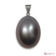 Pendente Perle Biwa grigio silver Extra 8½-9mm in Oro 18K